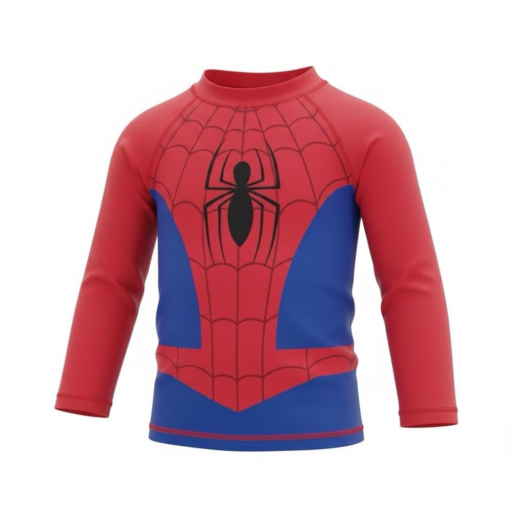 2T Marvel Spider-Man toddler boys' 2-piece rash guard and swim shorts set NWT